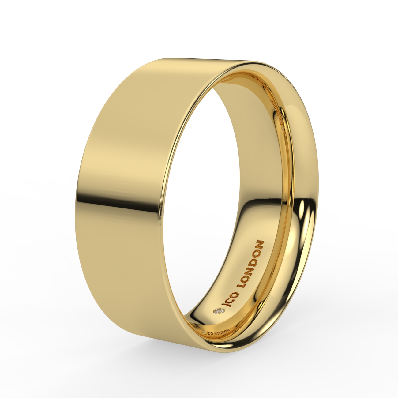 Flat Court Plain Wedding Band