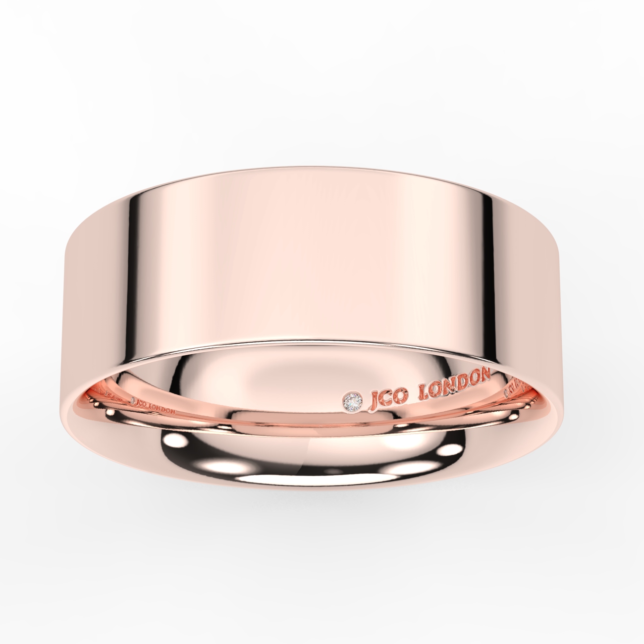 Flat Court Plain Wedding Band