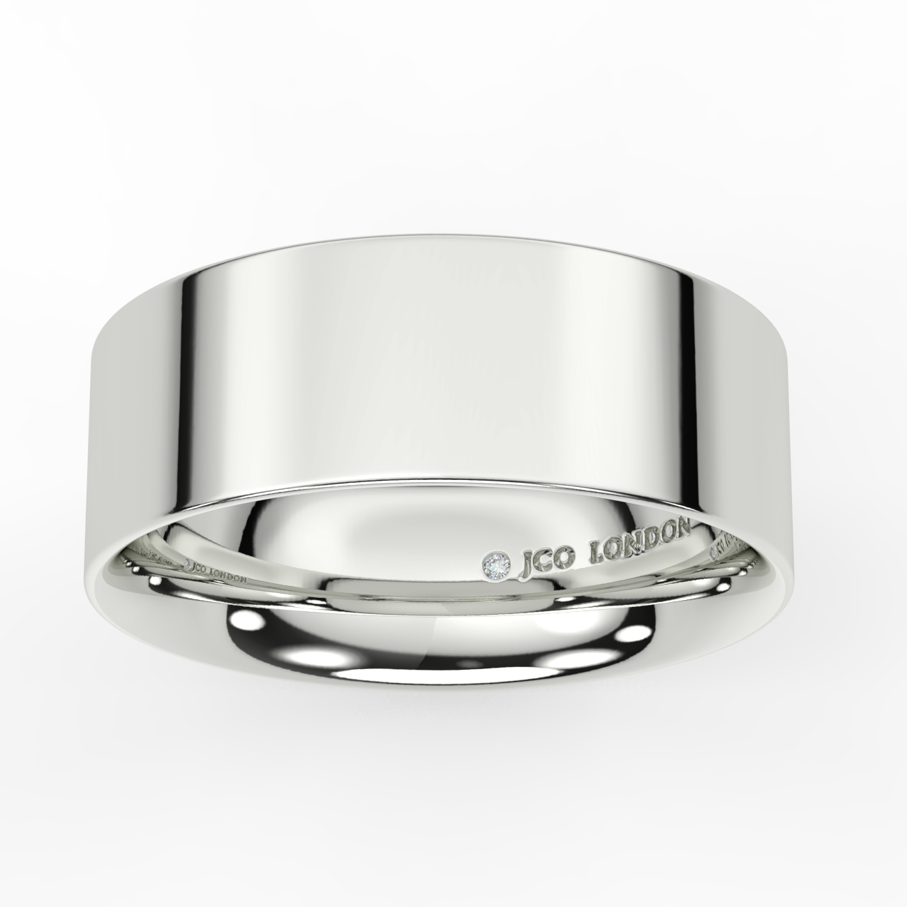 Flat Court Plain Wedding Band