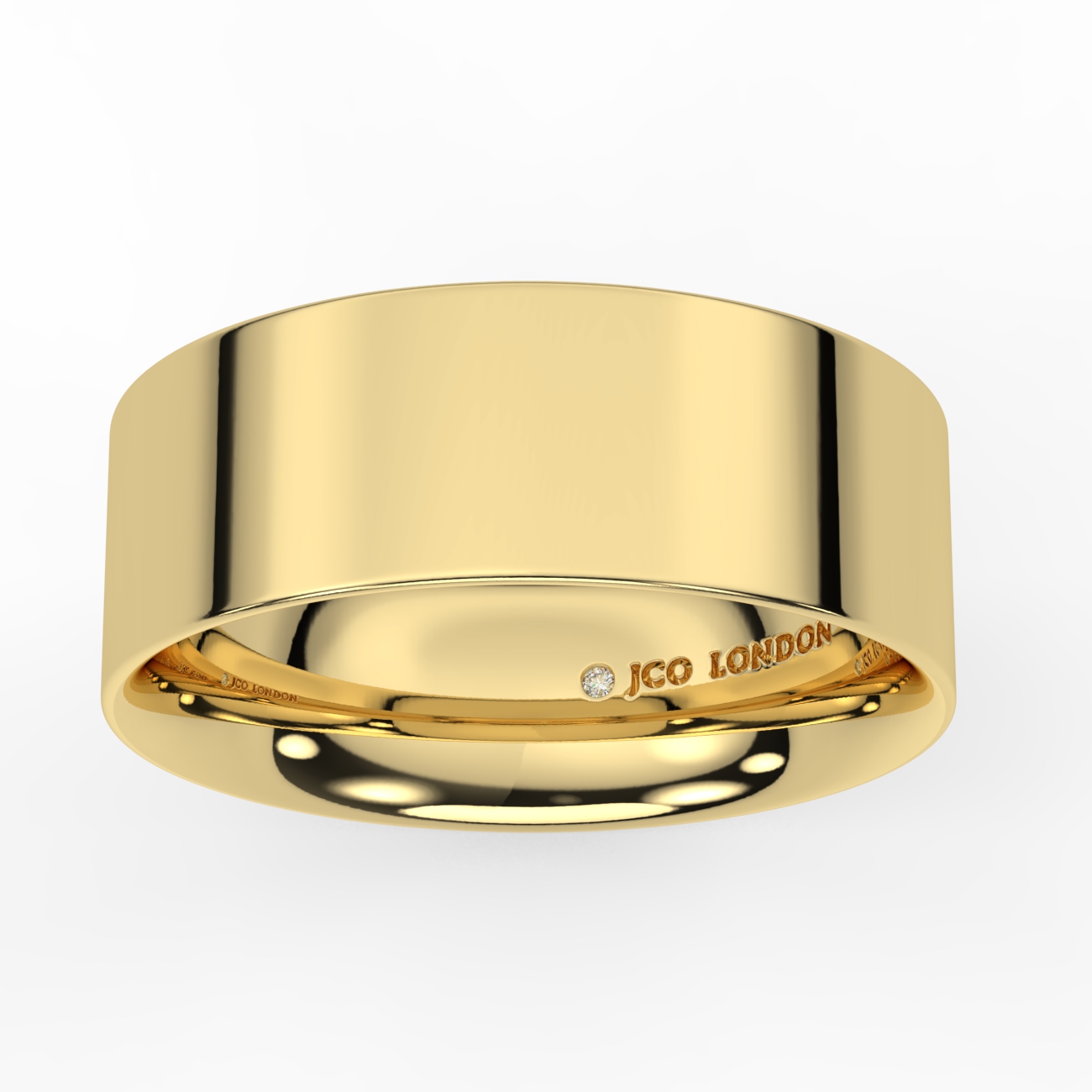 Flat Court Plain Wedding Band