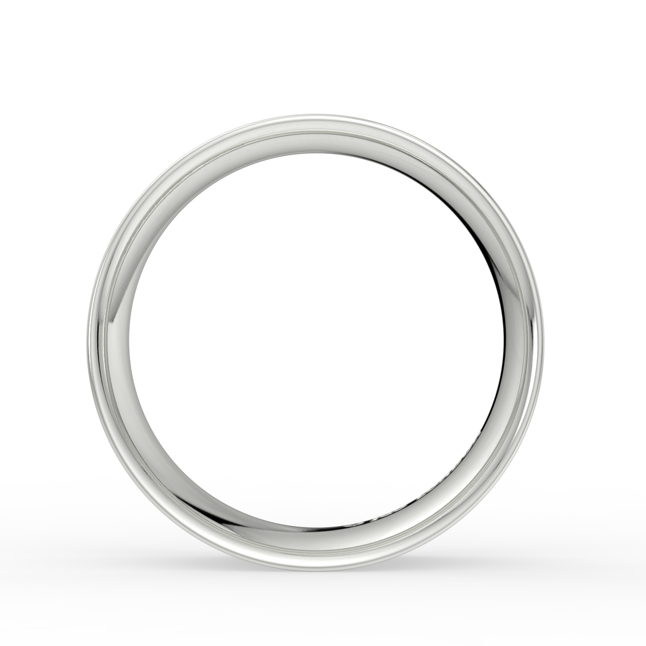 Flat Court Plain Wedding Band