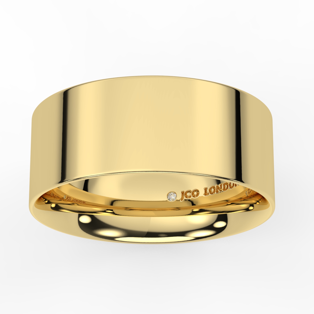 Flat Court Plain Wedding Band