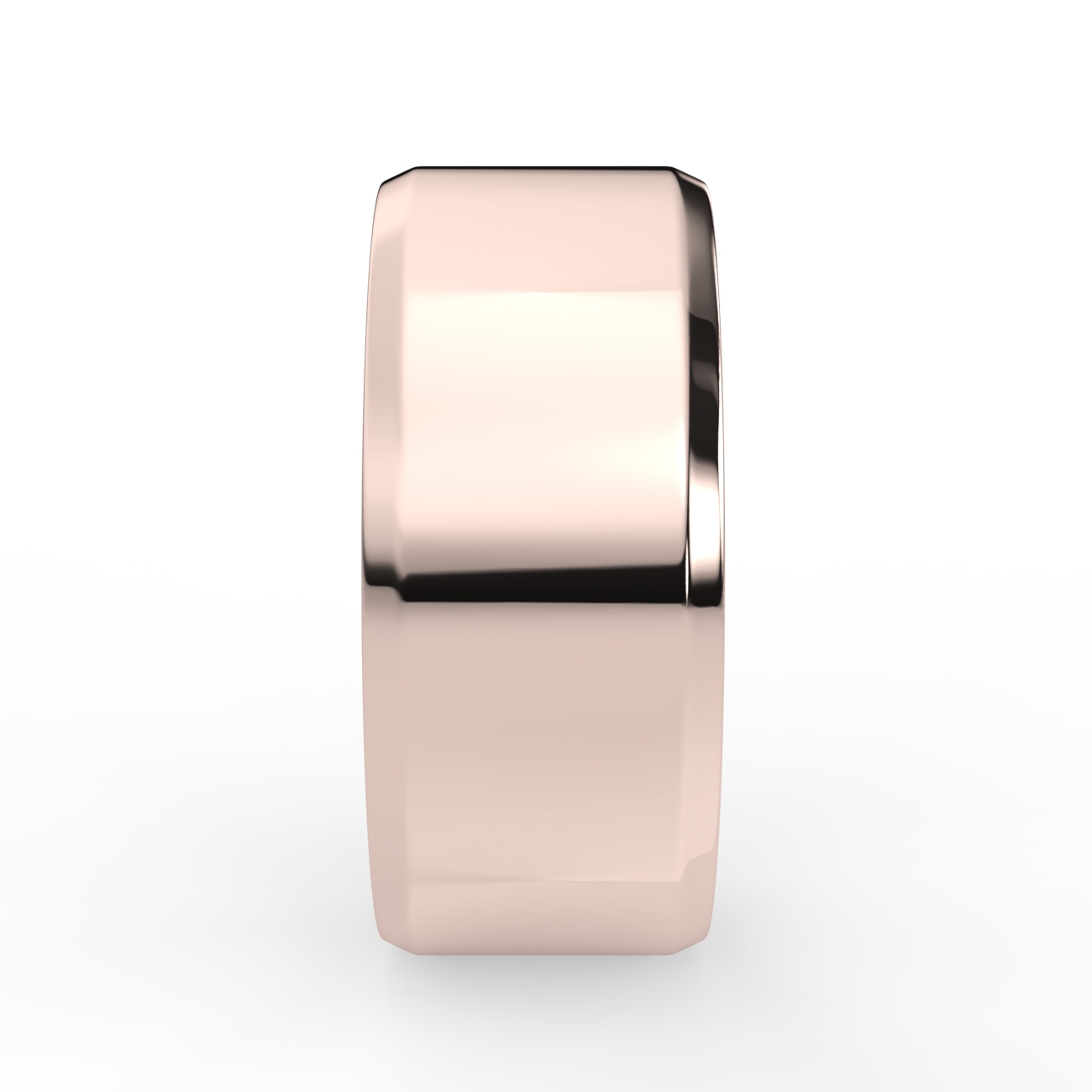 Flat Court Bevel Plain Wedding Band