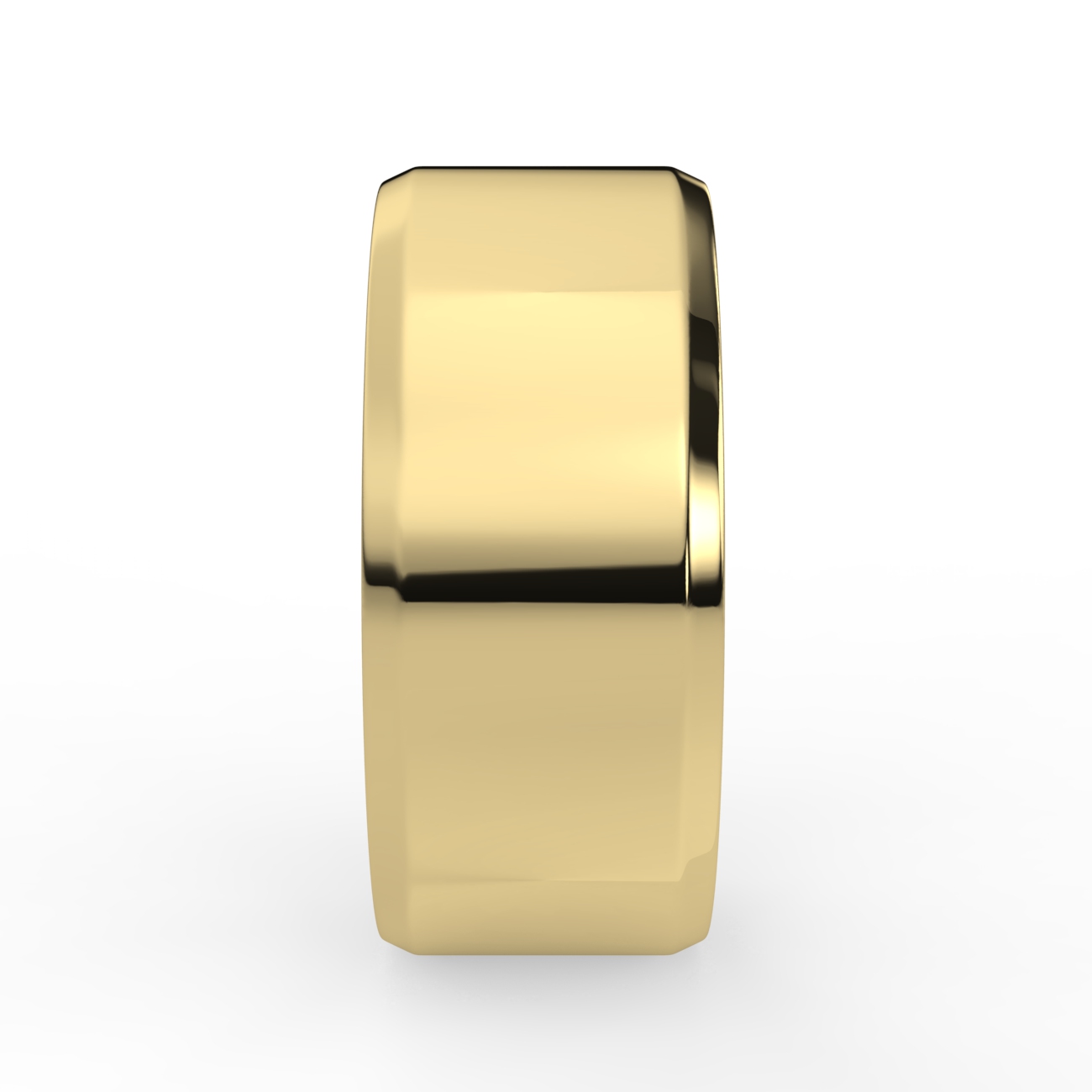 Flat Court Bevel Plain Wedding Band
