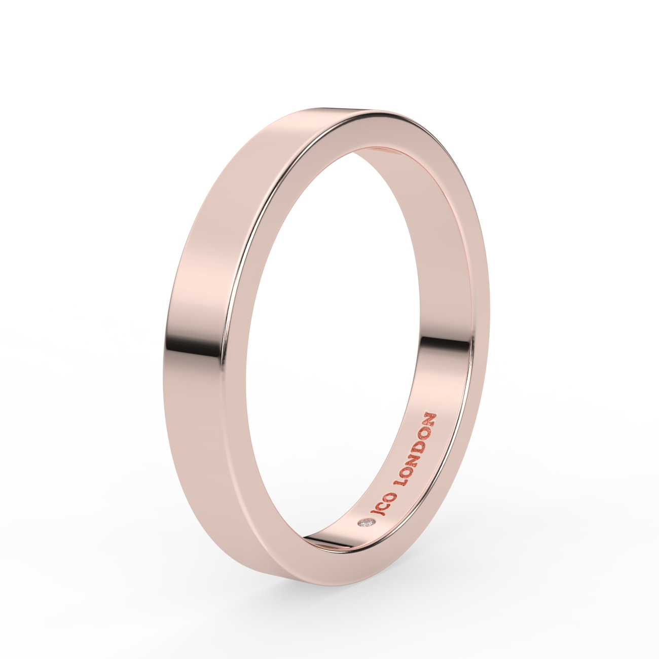 Flat Plain Wedding Band