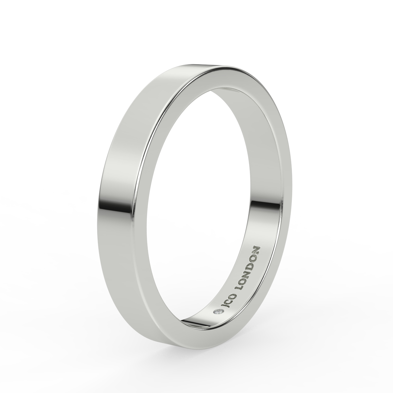 Flat Plain Wedding Band
