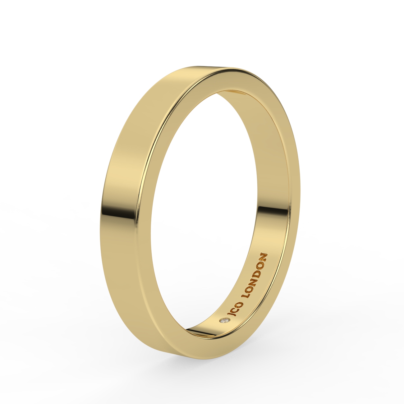 Flat Plain Wedding Band