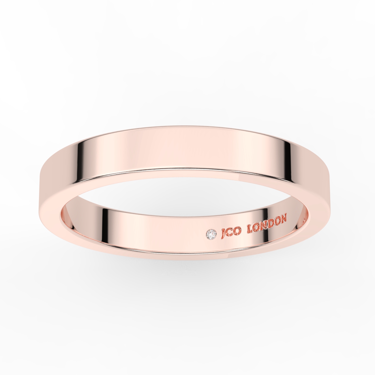Flat Plain Wedding Band