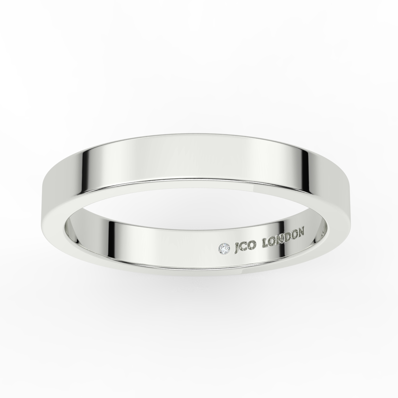 Flat Plain Wedding Band