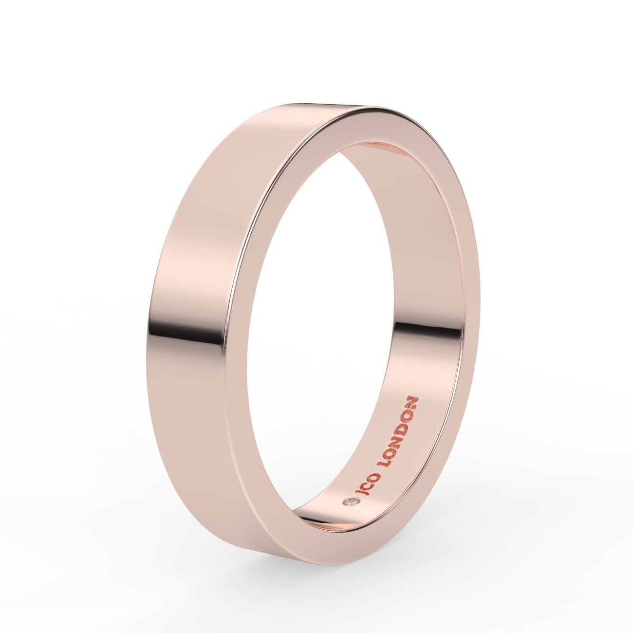 Flat Plain Wedding Band