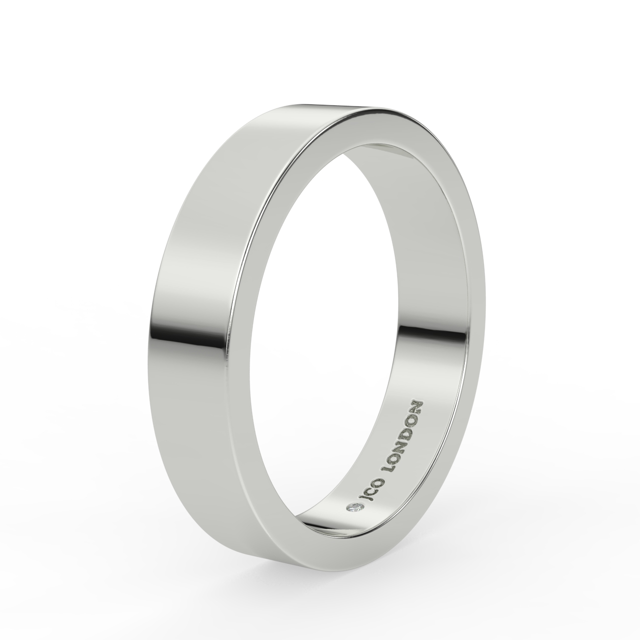 Flat Plain Wedding Band