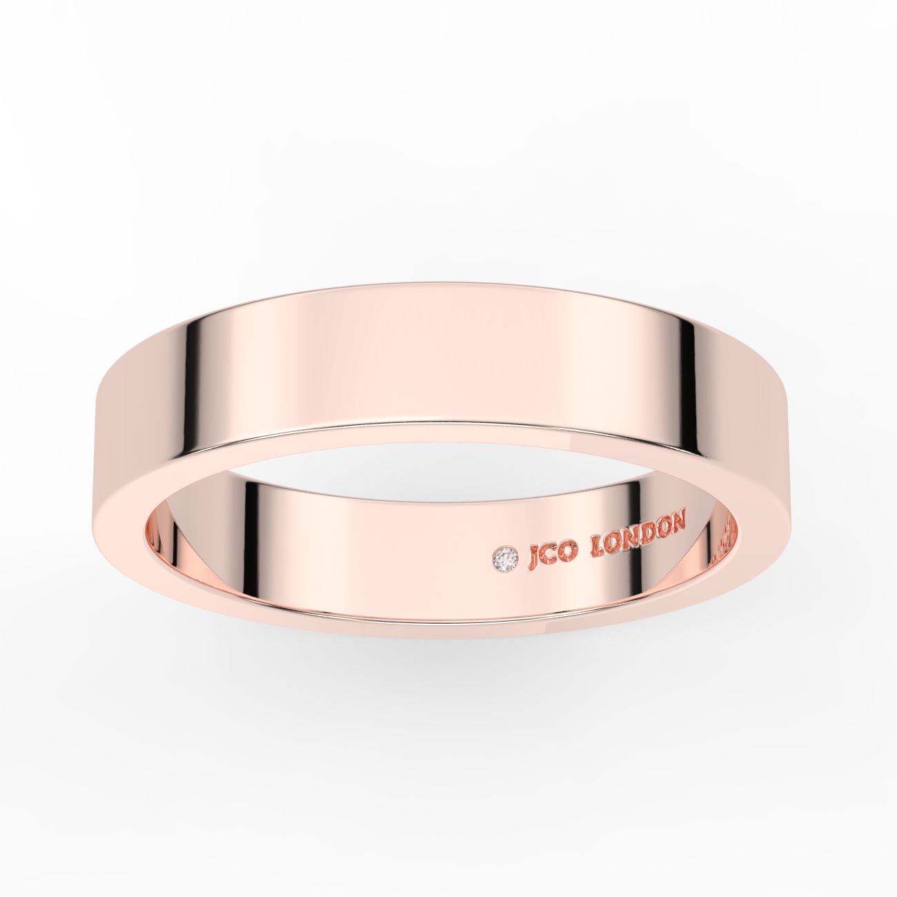 Flat Plain Wedding Band