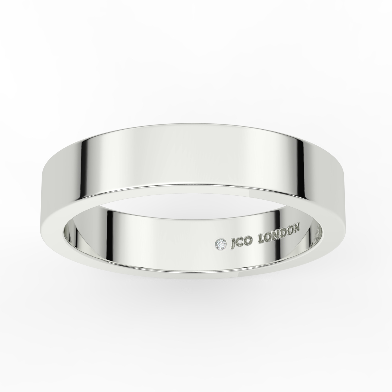 Flat Plain Wedding Band