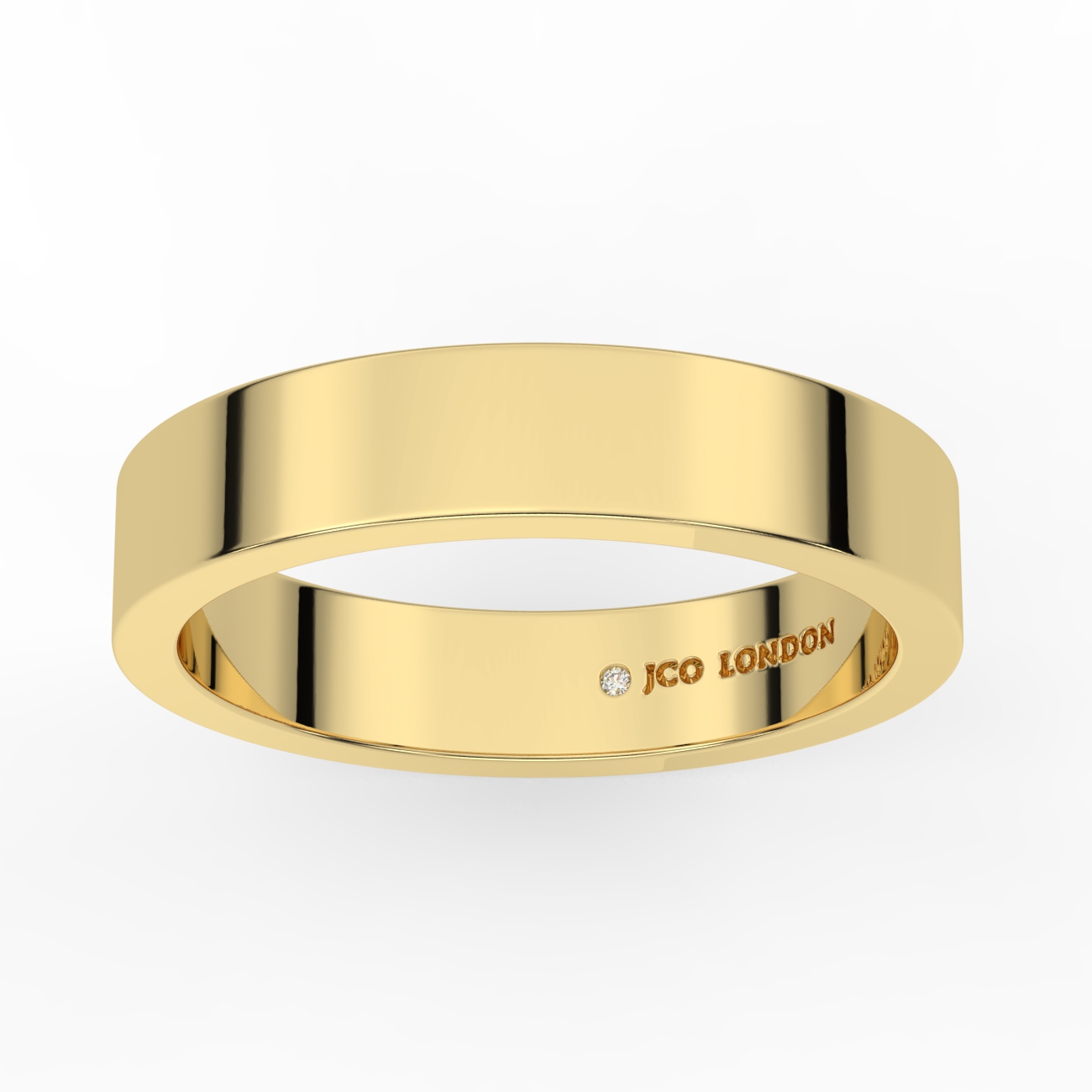 Flat Plain Wedding Band