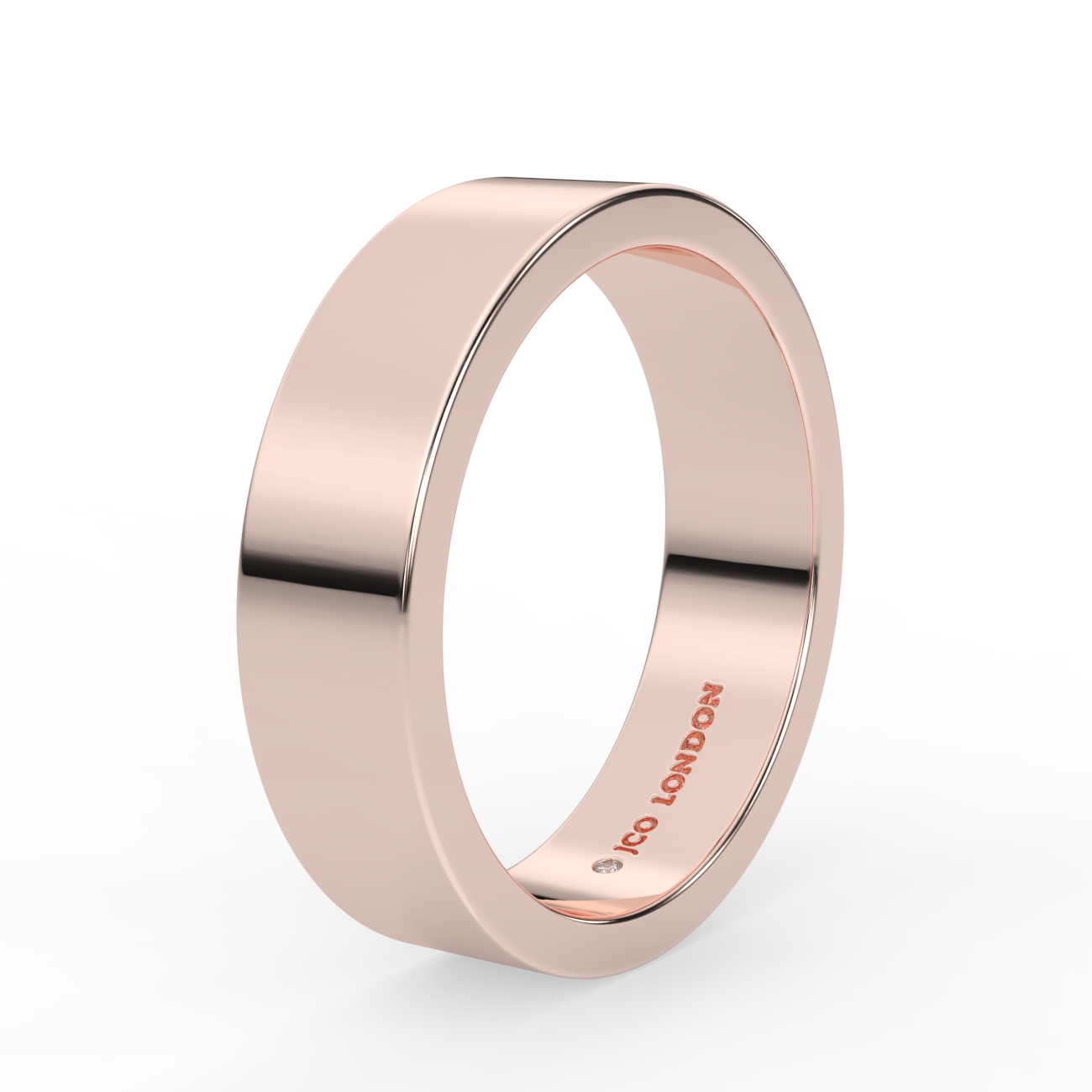 Flat Plain Wedding Band