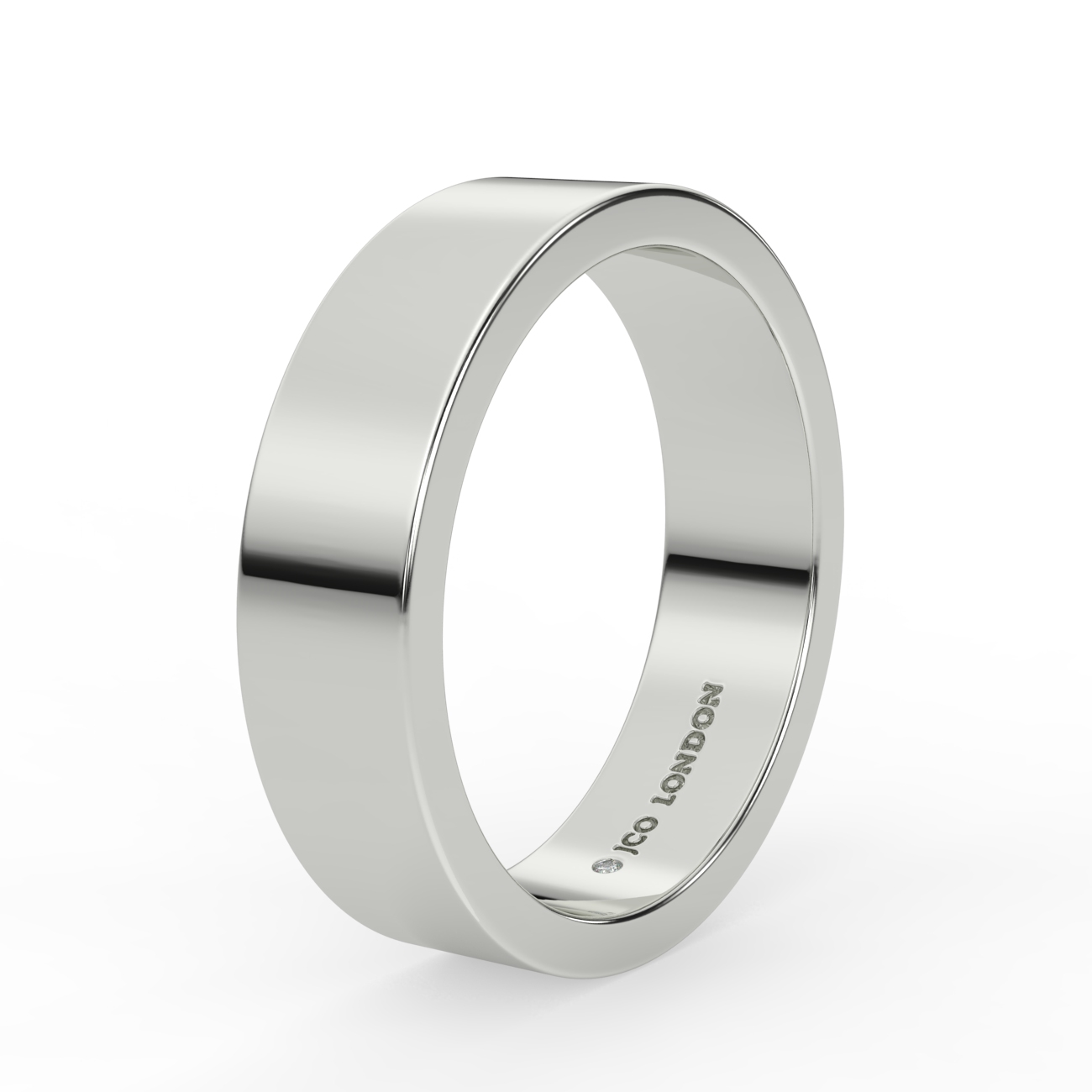 Flat Plain Wedding Band