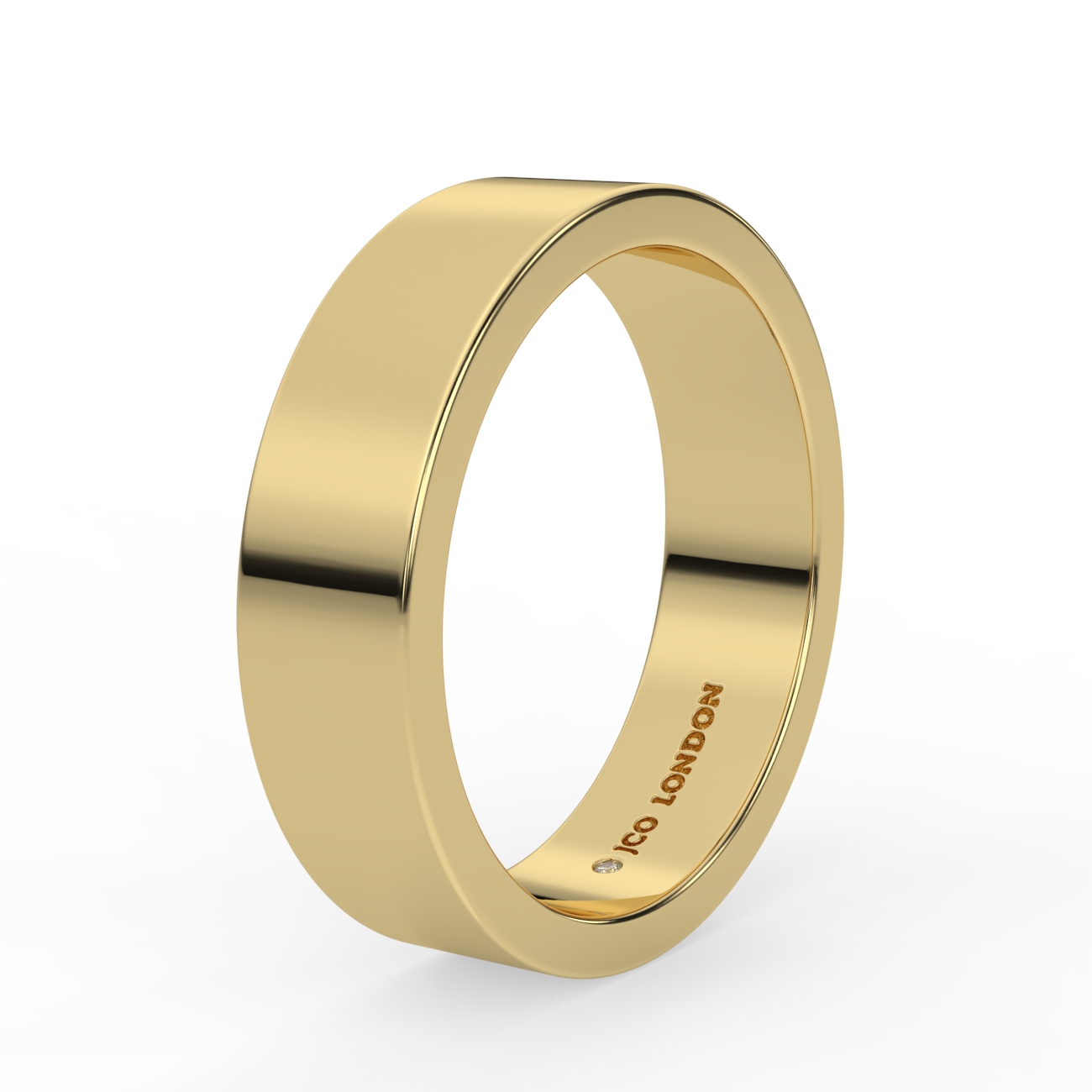 Flat Plain Wedding Band