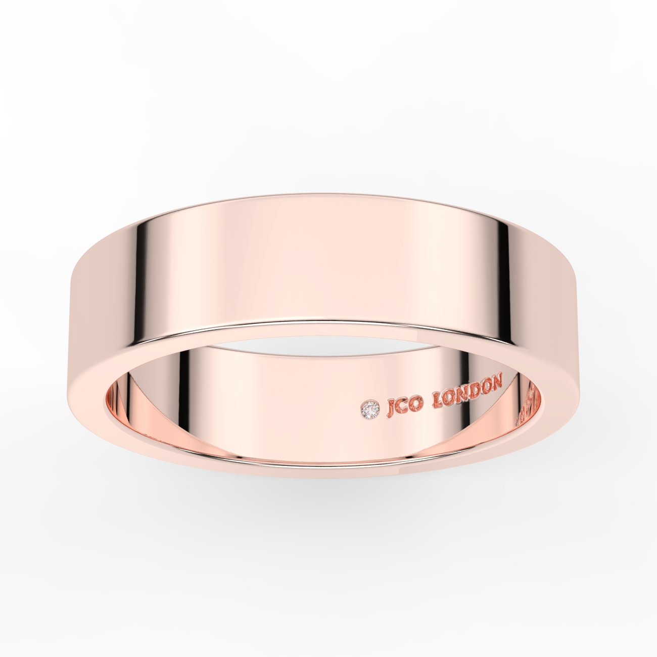 Flat Plain Wedding Band