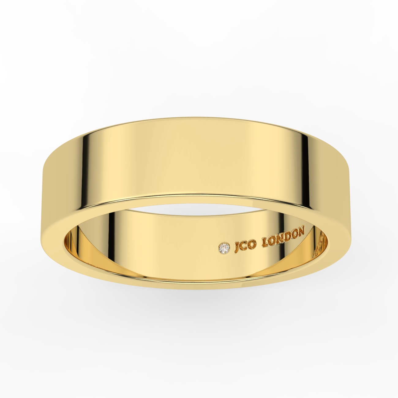 Flat Plain Wedding Band