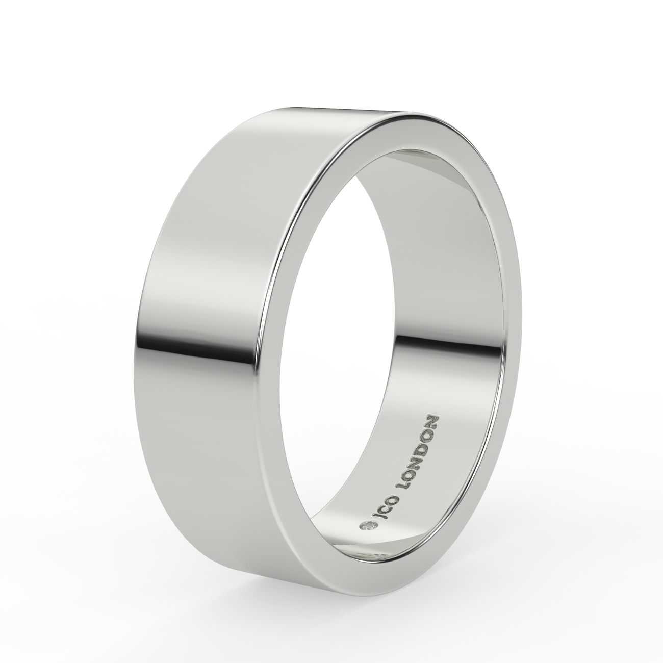 Flat Plain Wedding Band