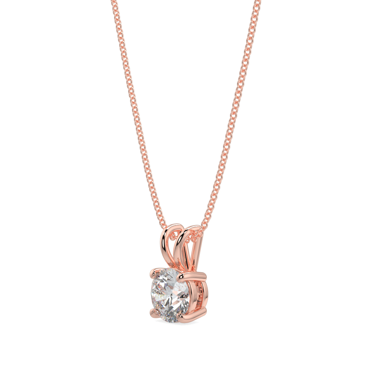 Solitaire Diamond Pendant