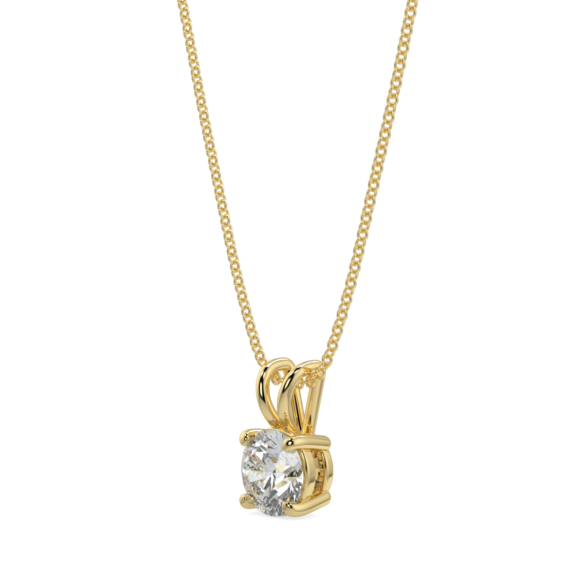 Solitaire Diamond Pendant