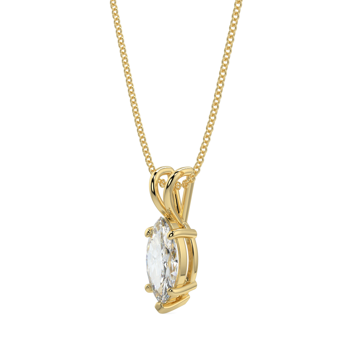 Solitaire Diamond Pendant