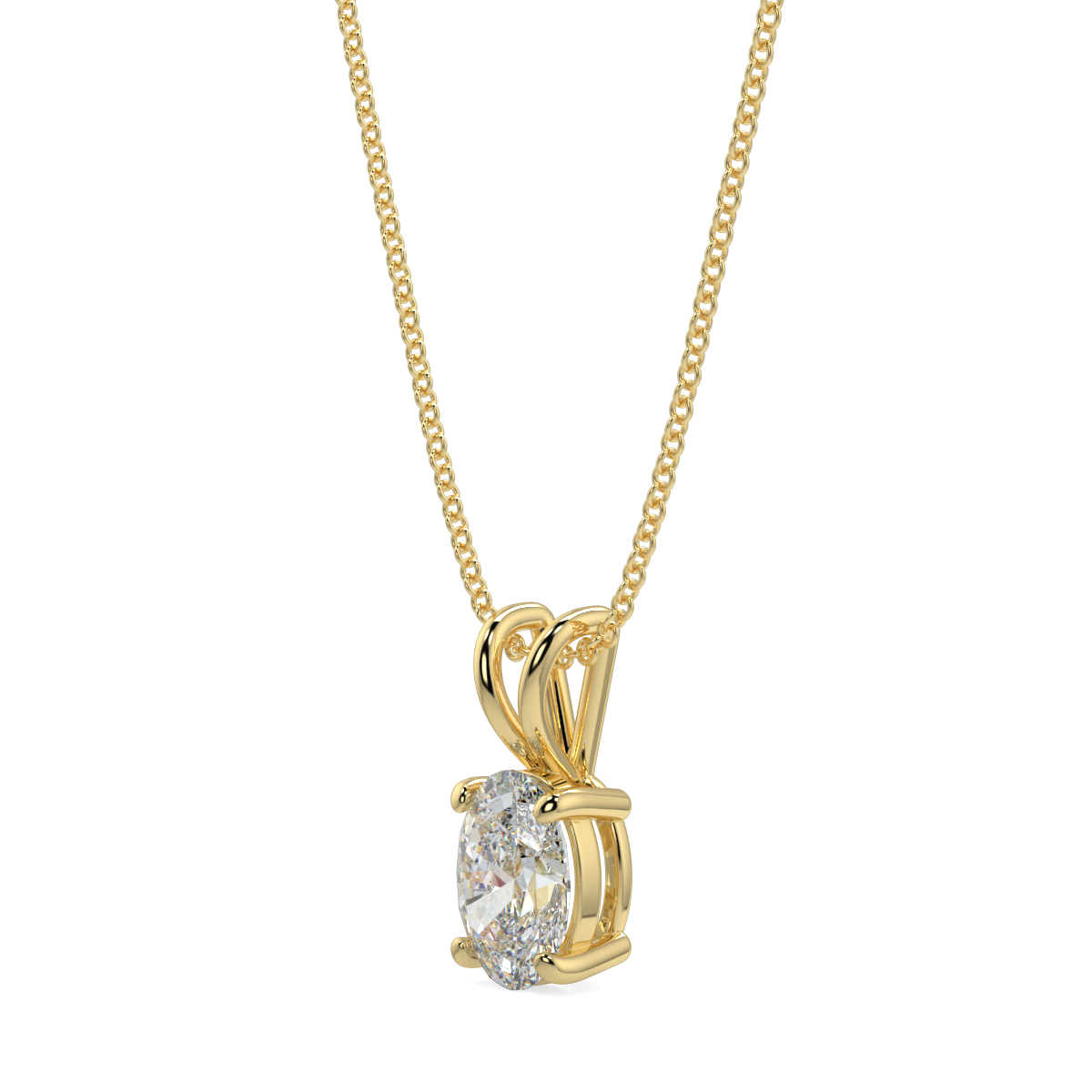 Solitaire Diamond Pendant