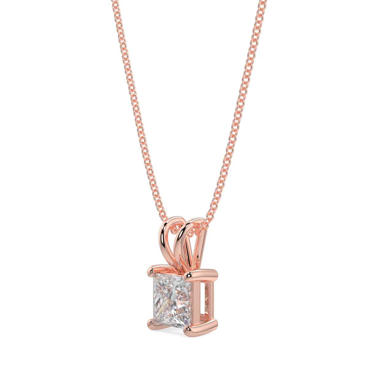 Solitaire Diamond Pendant