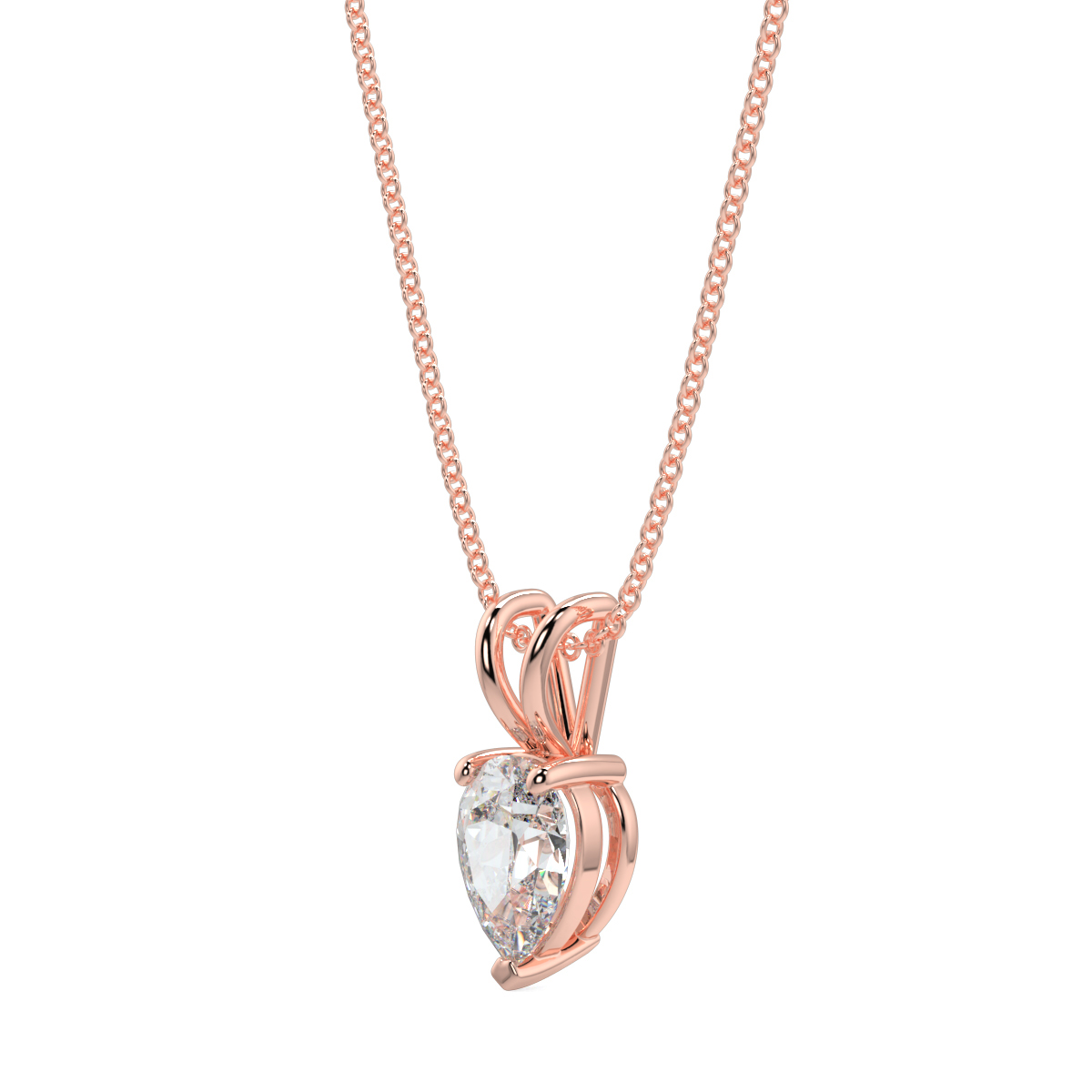 Solitaire Diamond Pendant