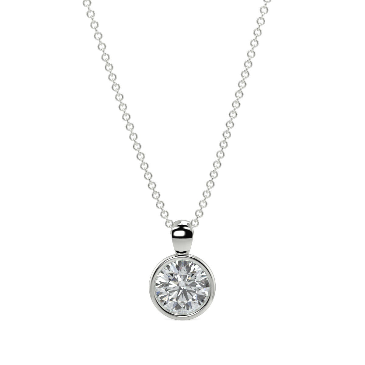 Solitaire Diamond Pendant