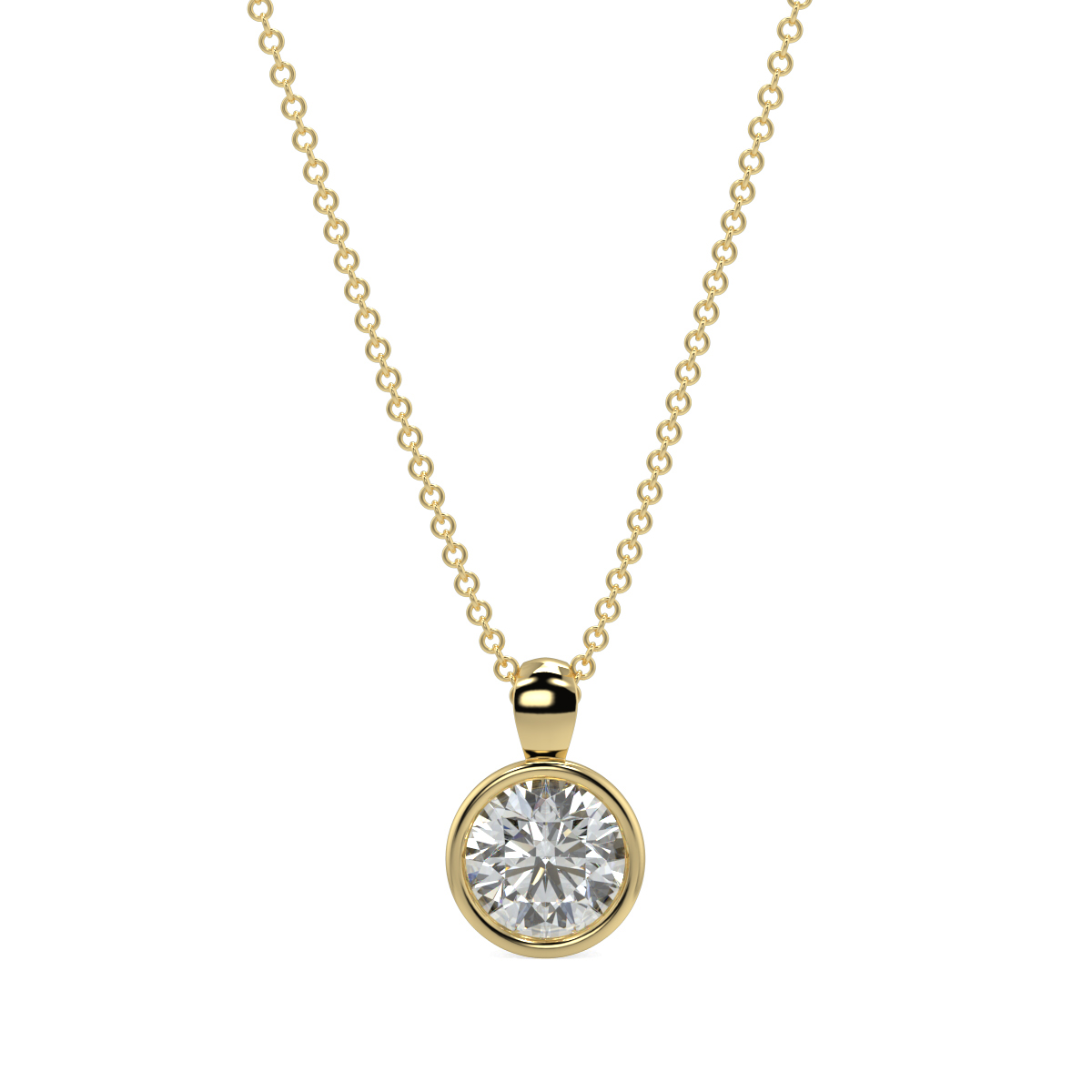 Solitaire Diamond Pendant