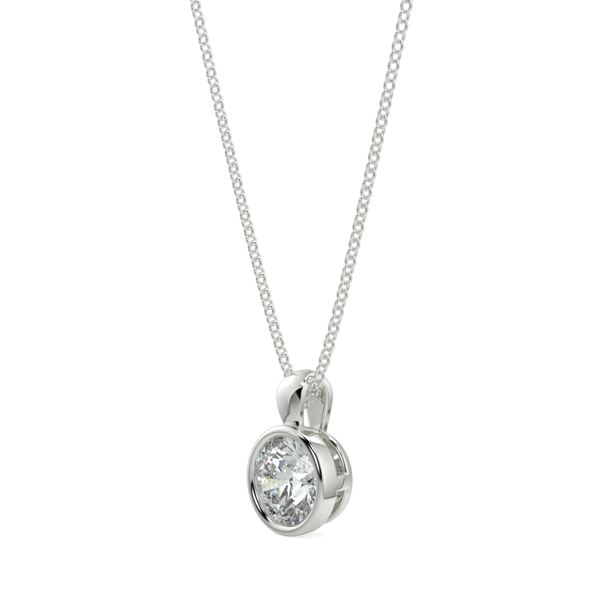 Solitaire Diamond Pendant