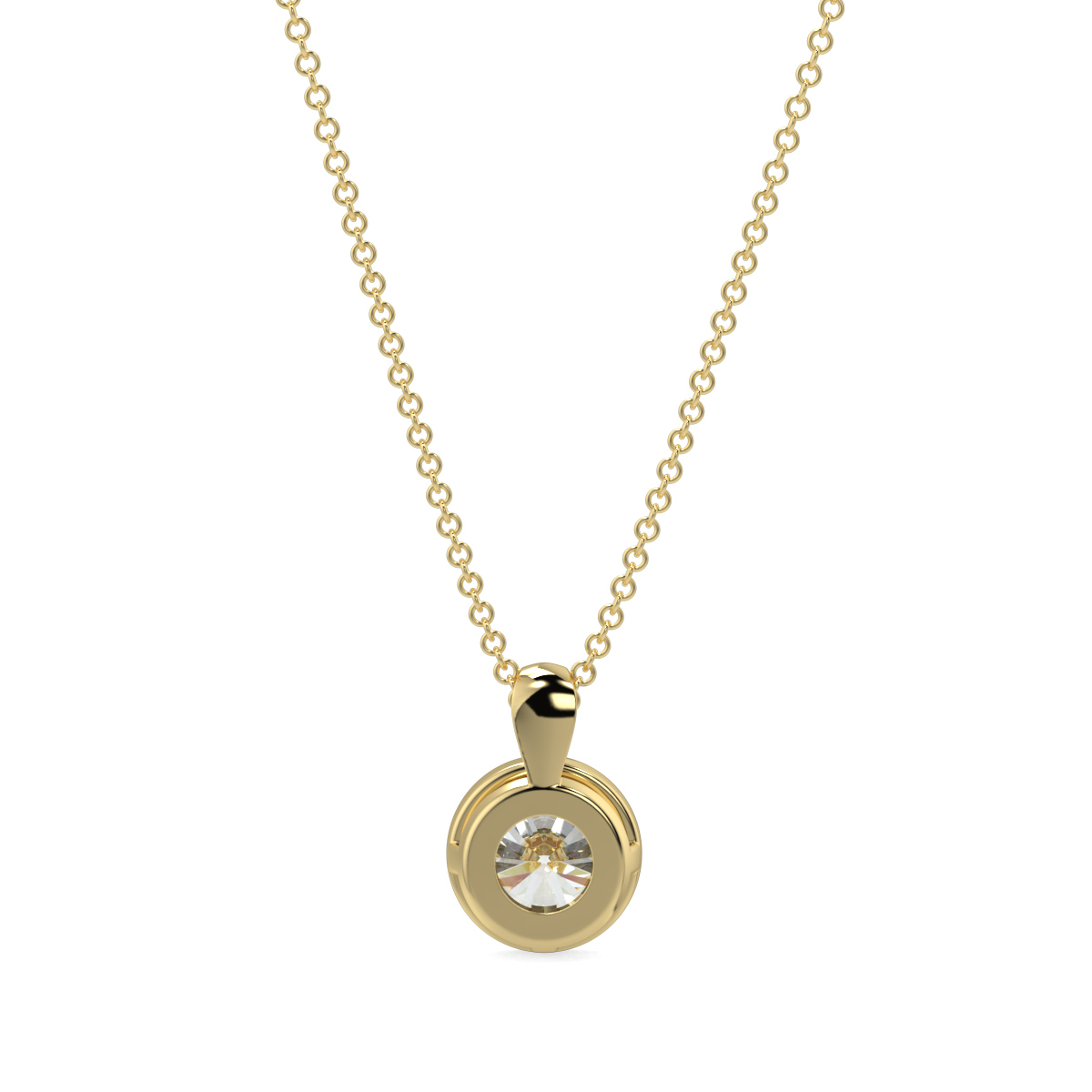 Solitaire Diamond Pendant