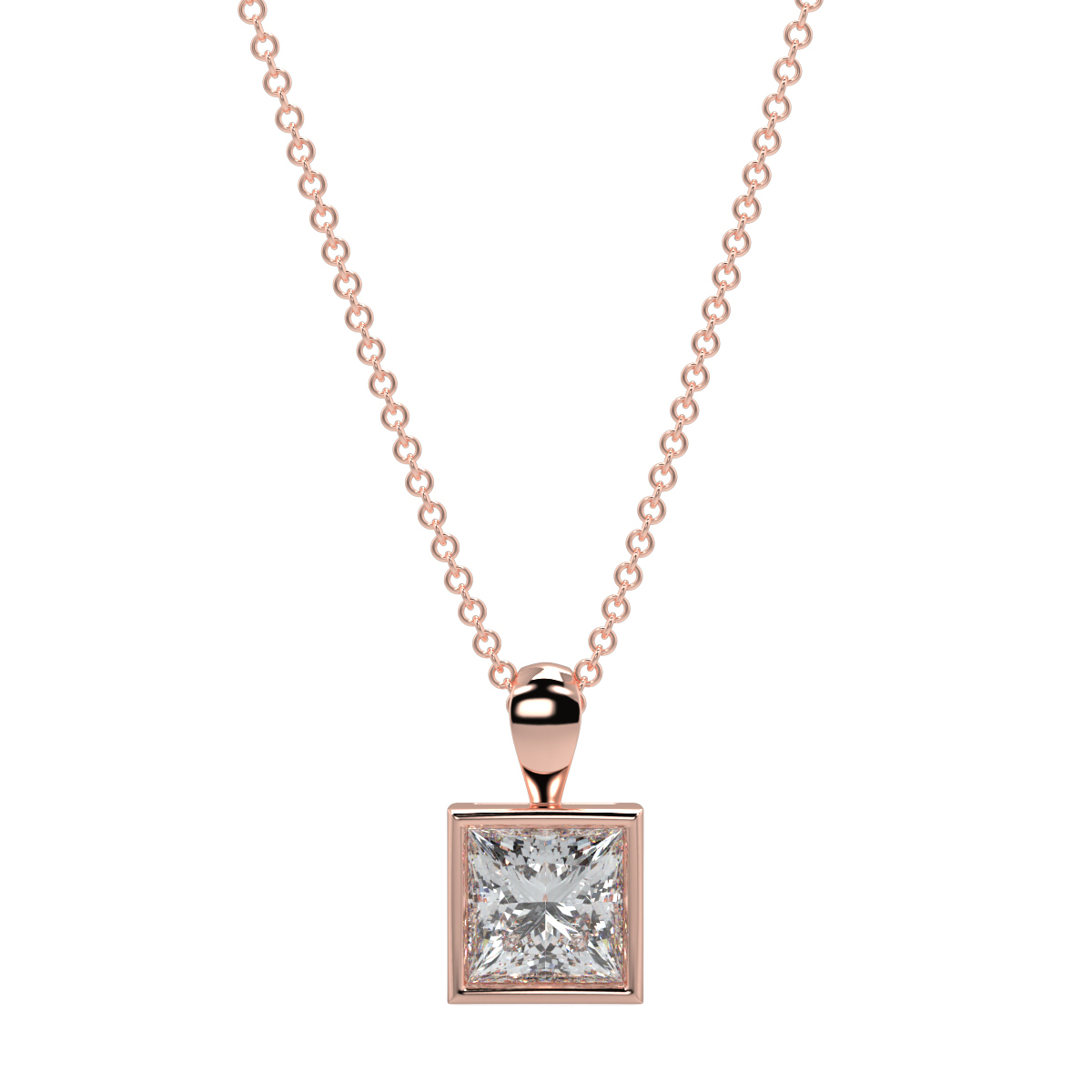 Solitaire Diamond Pendant