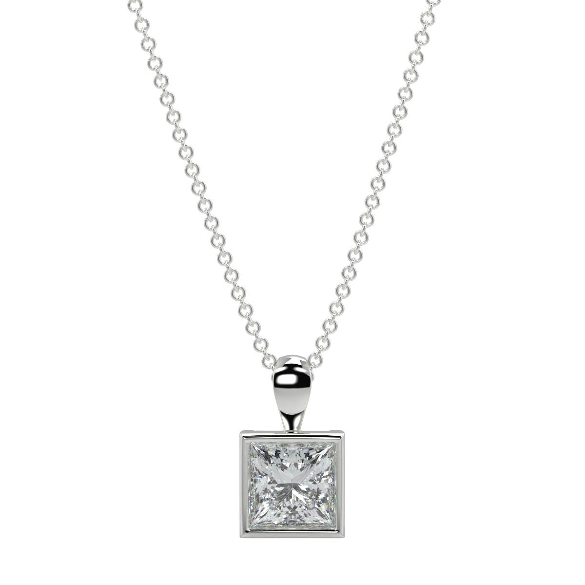 Solitaire Diamond Pendant