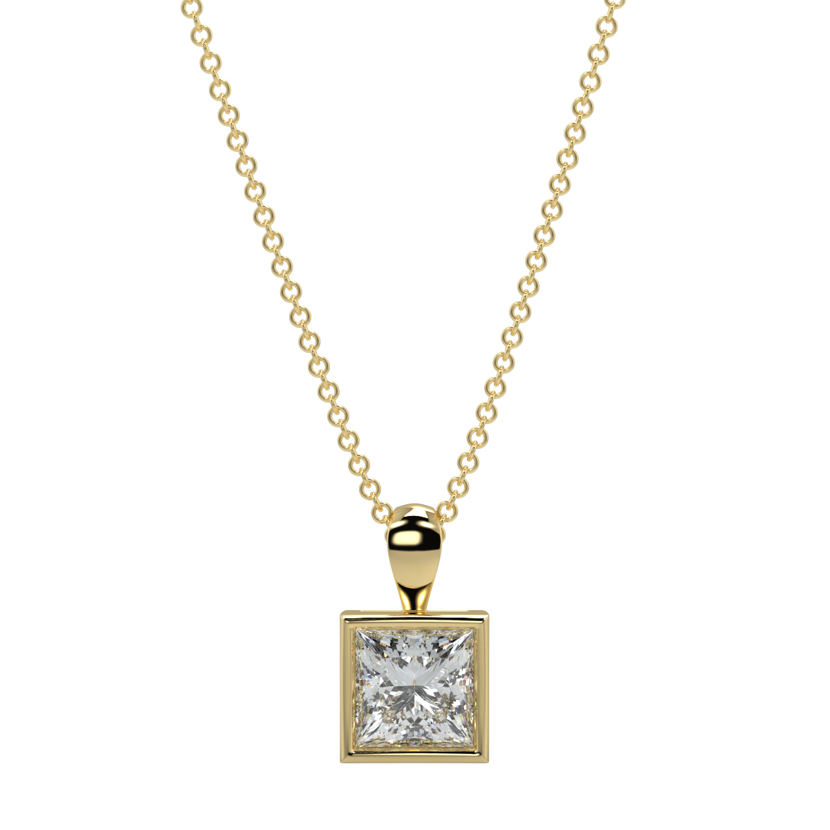 Solitaire Diamond Pendant