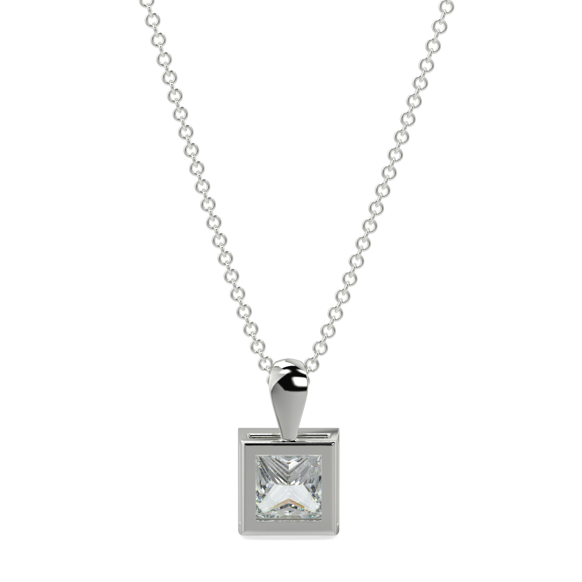Solitaire Diamond Pendant