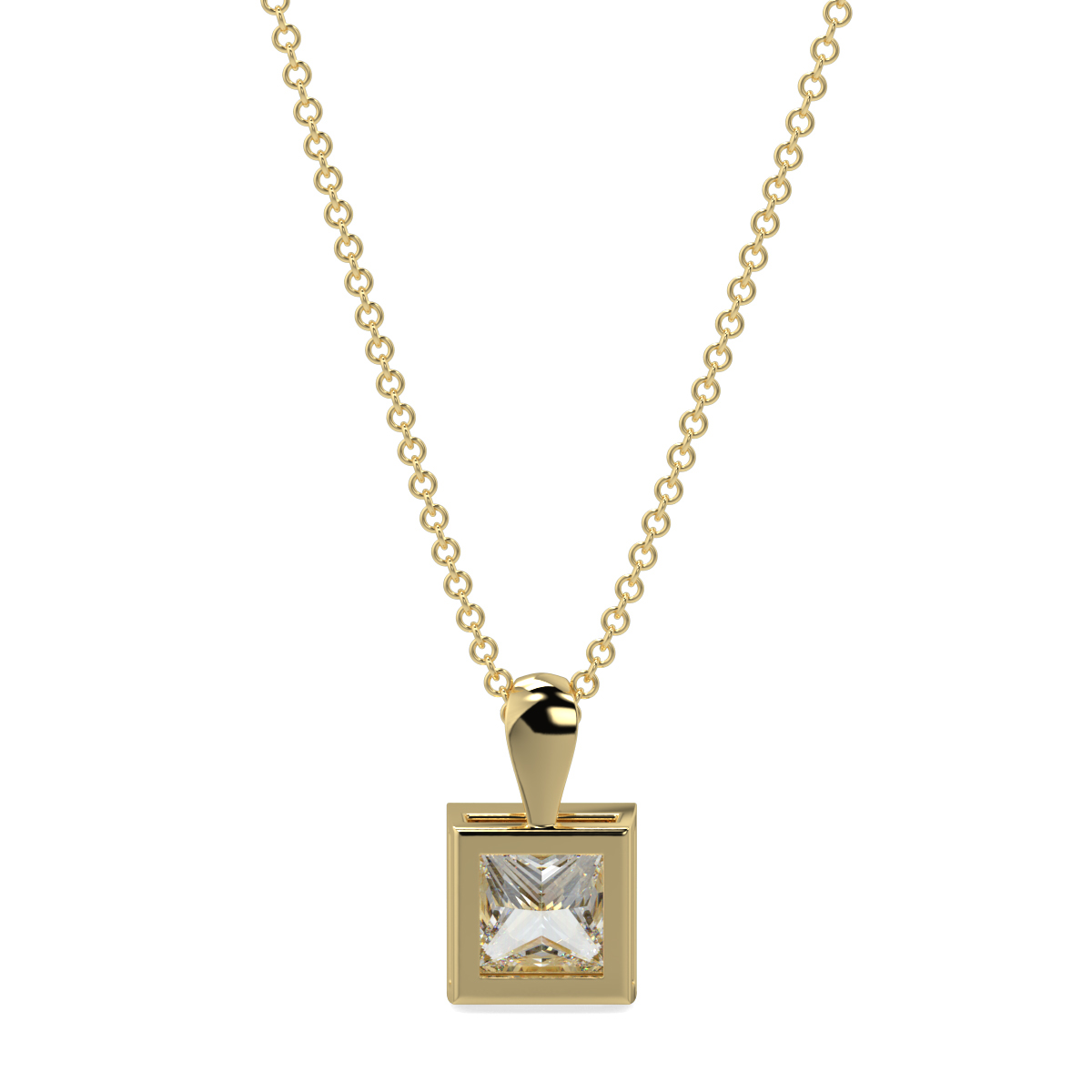 Solitaire Diamond Pendant