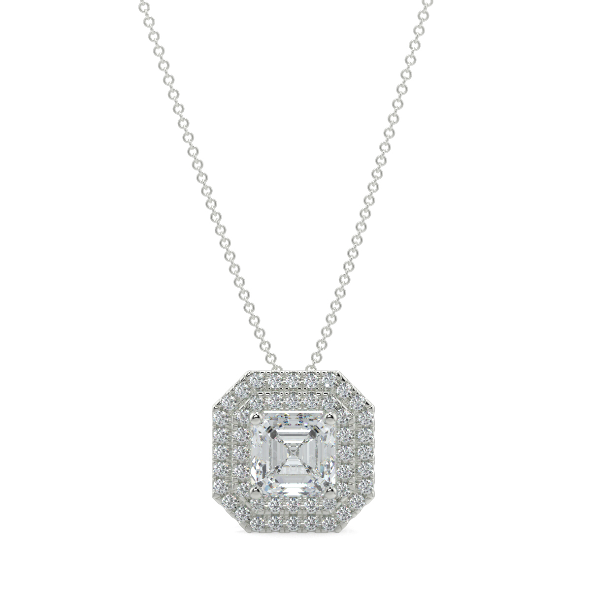 Halo Diamond Pendant