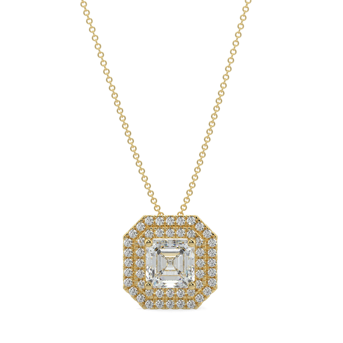 Halo Diamond Pendant