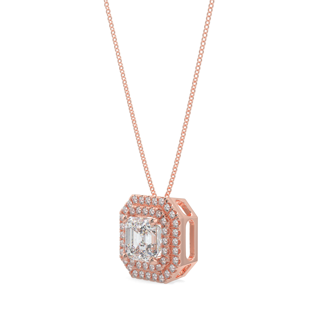 Halo Diamond Pendant