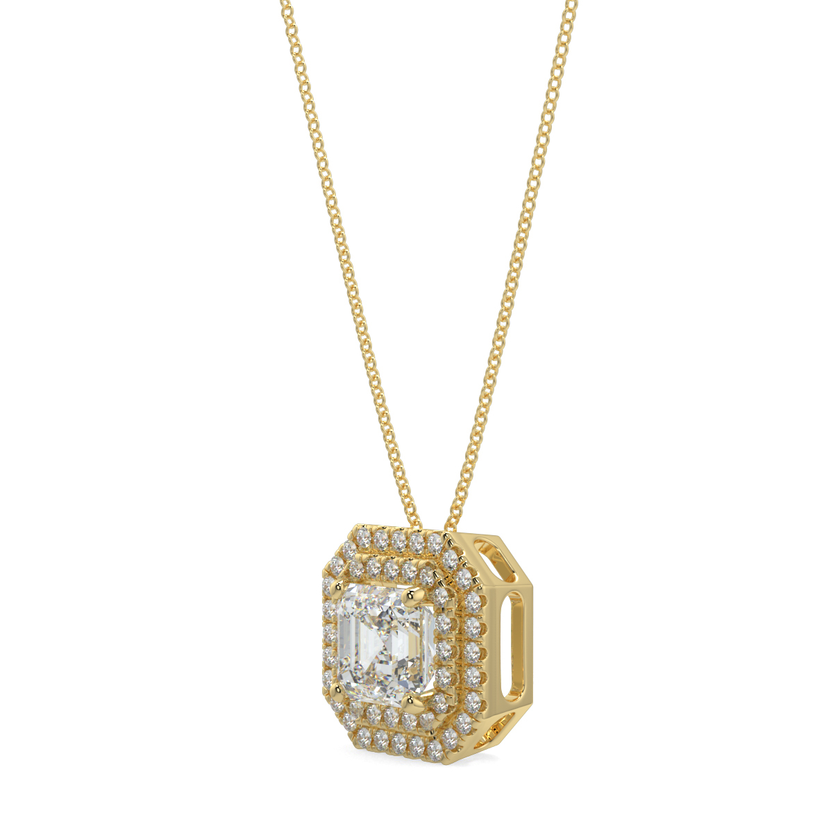 Halo Diamond Pendant