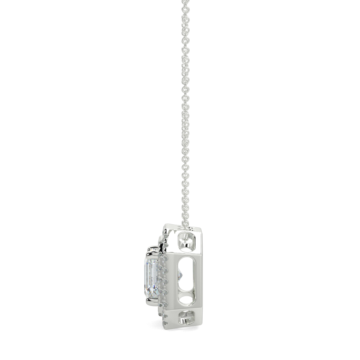 Halo Diamond Pendant
