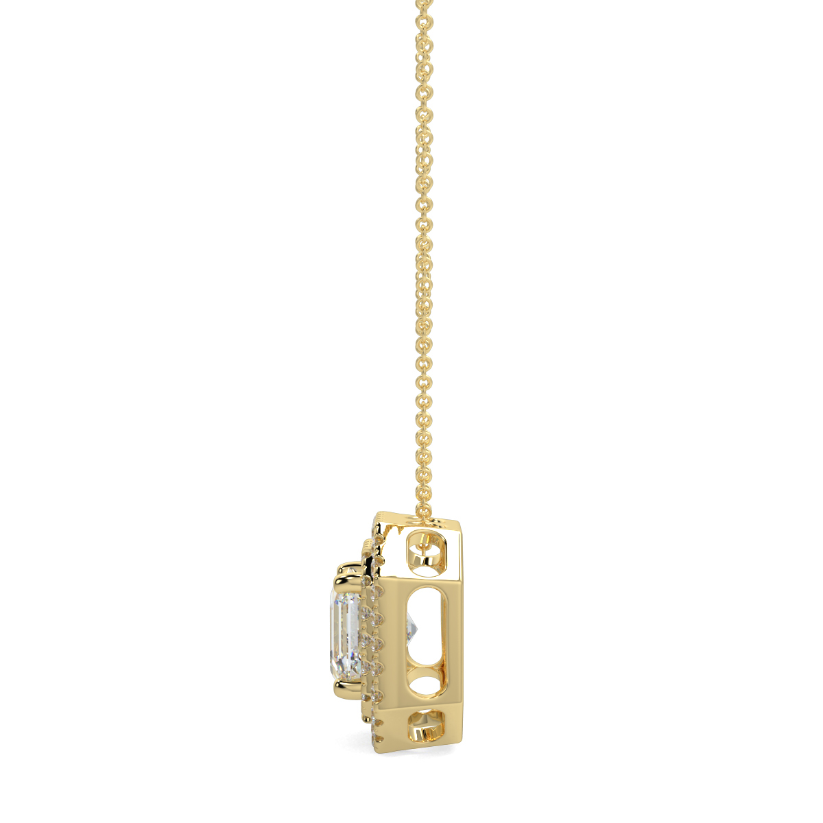 Halo Diamond Pendant