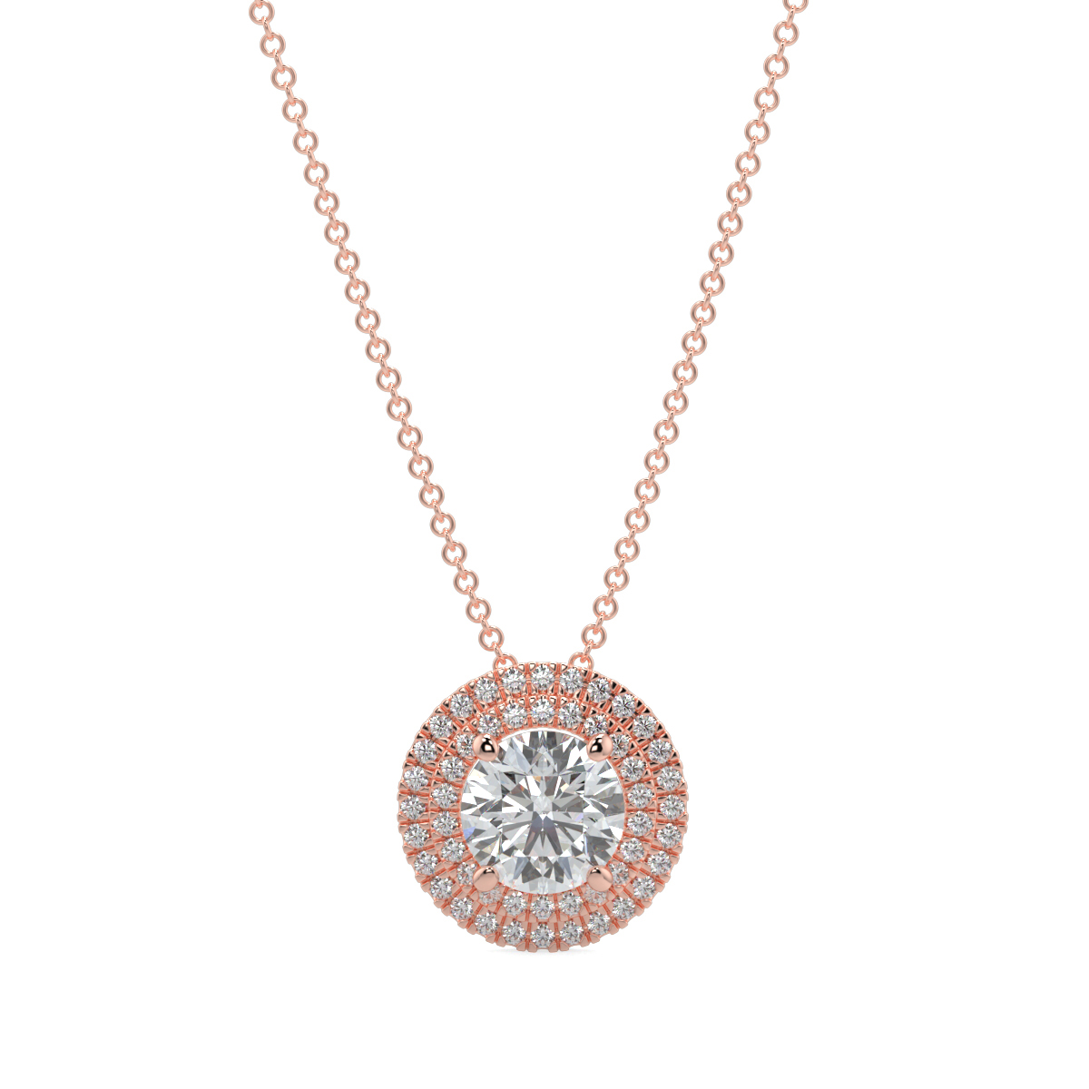 Halo Diamond Pendant