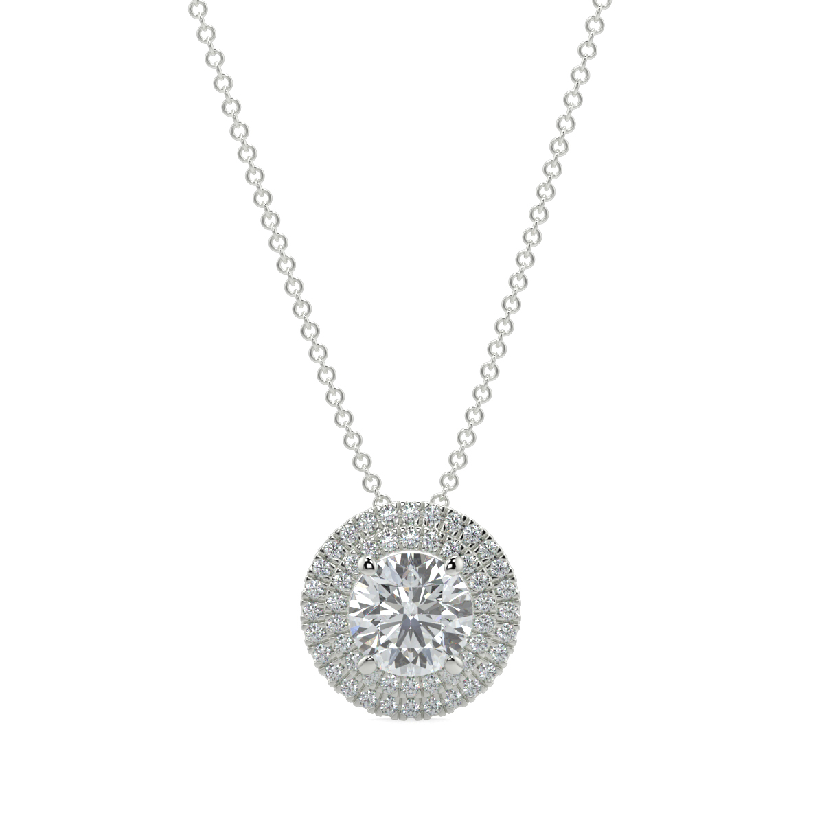 Halo Diamond Pendant