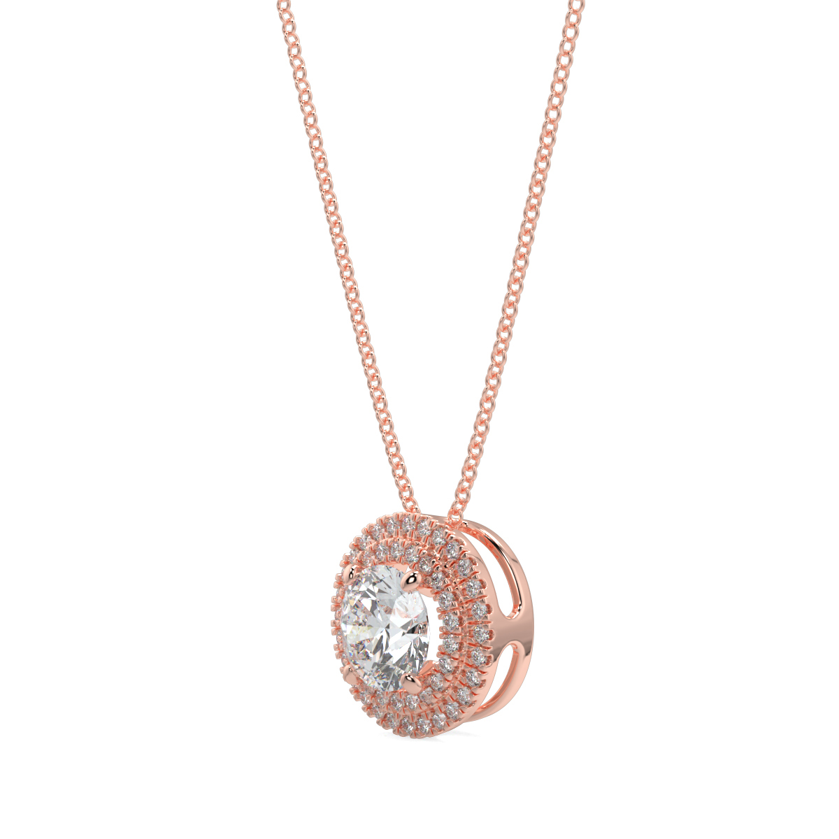 Halo Diamond Pendant