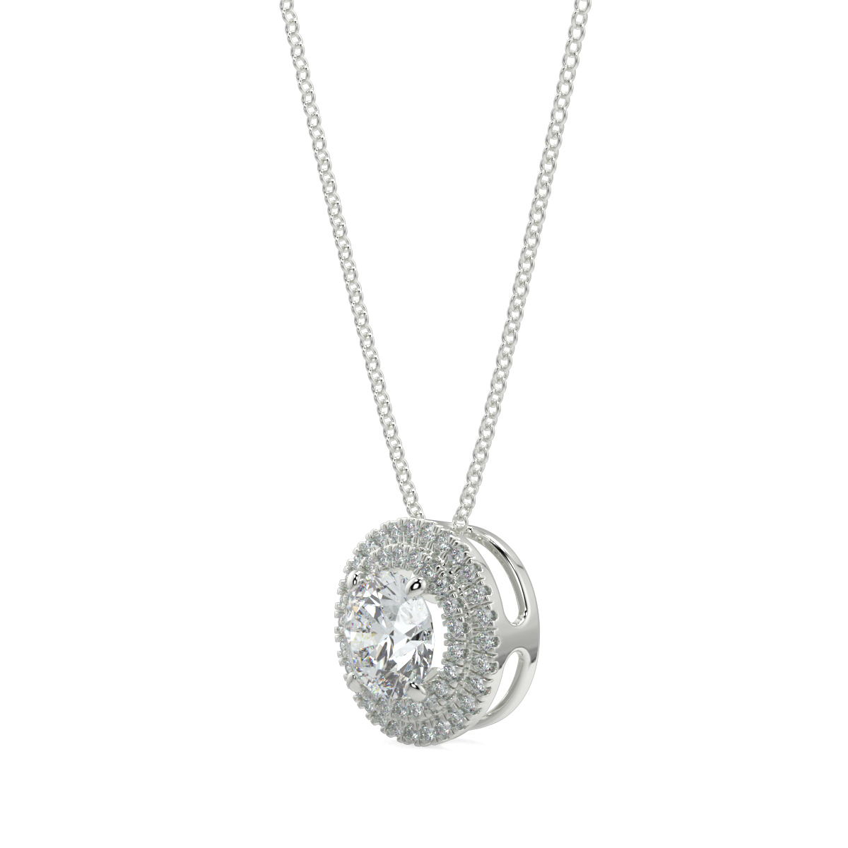 Halo Diamond Pendant