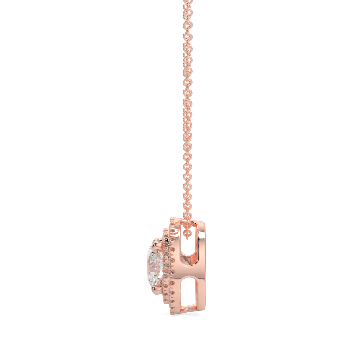 Halo Diamond Pendant